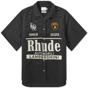Rhude x Lamborghini Uno Button Up Shirt Black