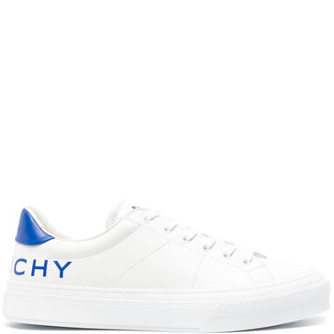 Givenchy City Sport Sneakers In Leather White/Blue
