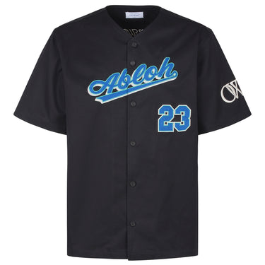 Off White Baseball Cot S/S Shirt Black Reflex Blue