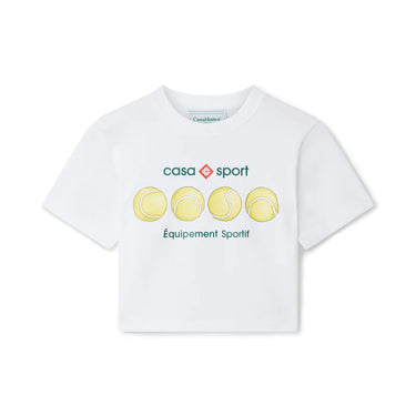Casablanca Women Casa Sport Tennis Balls Cropped T-Shirt