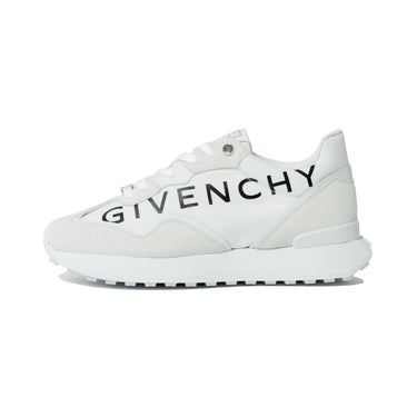 Givenchy Giv Runner Sneaker In Suede, Leather And Nylon White