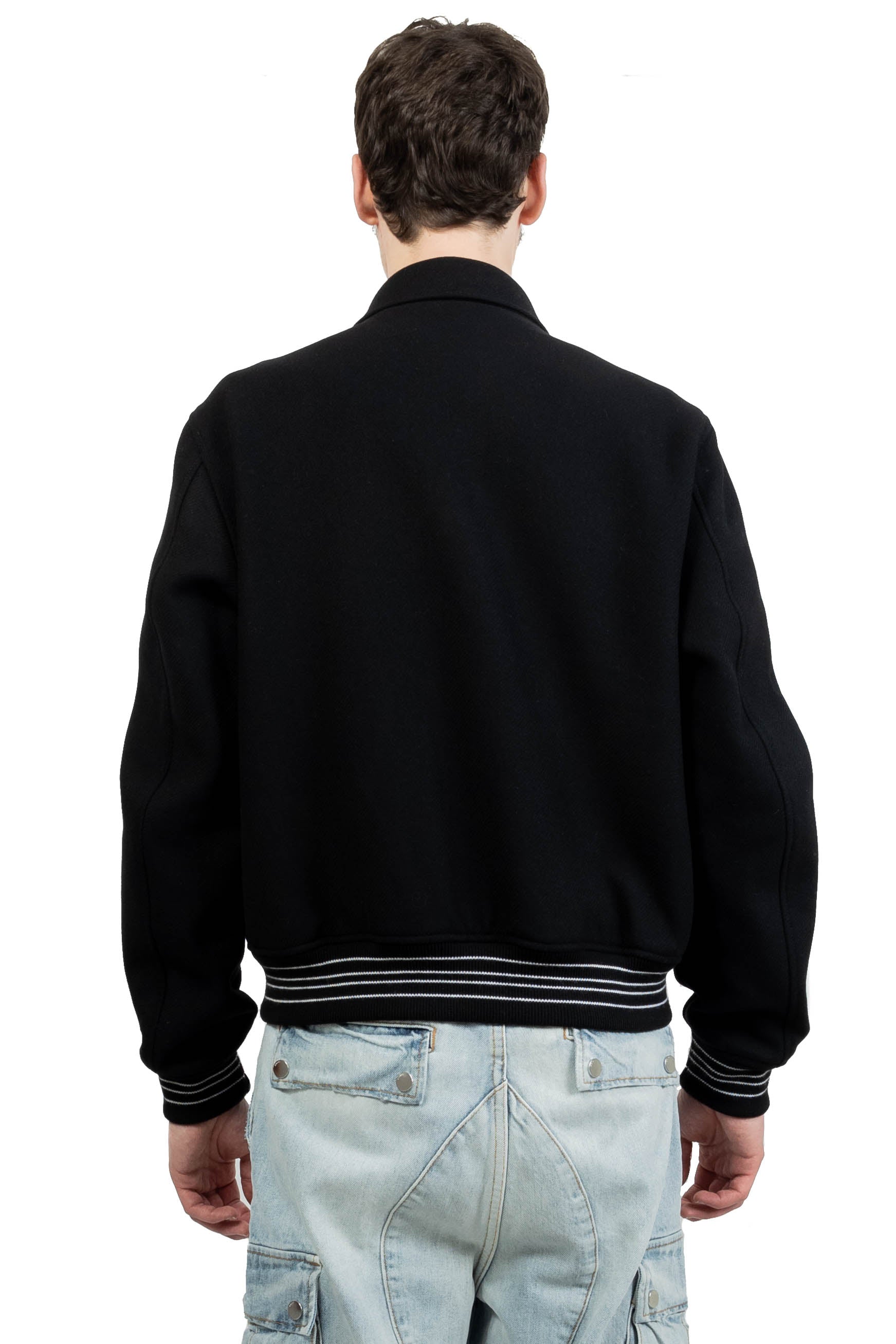 Amiri Bones Varsity Jacket Black