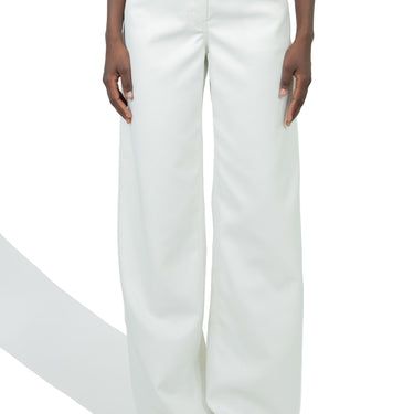 Courrges Pants Twill Baggy Heritage White