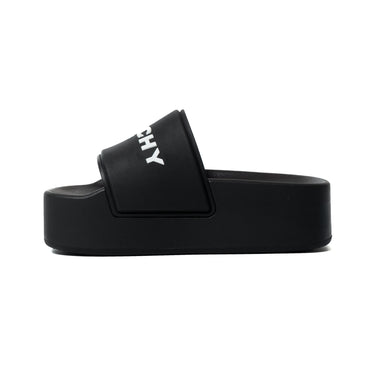 Givenchy W Paris Sandals Platform In Rubber Black