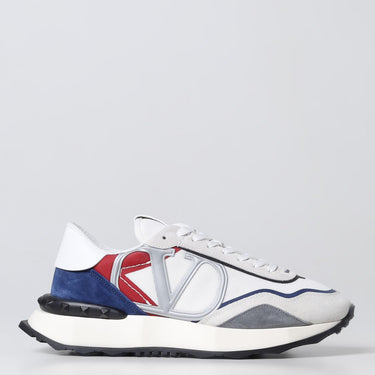 Valentino Netrunner Fabric And Suede Sneaker