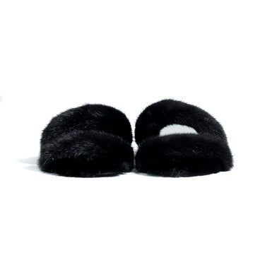 Saint Laurent Bleach Slides In Mink Black