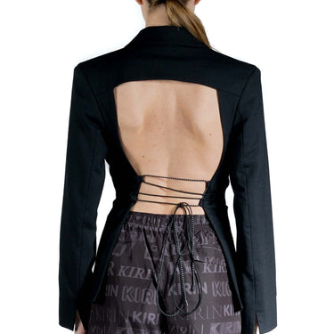 Kirin Suiting O Back String Blazer Black