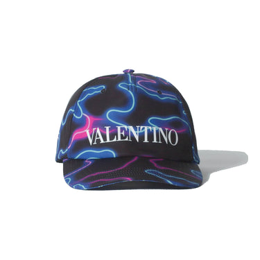Valentino Cap With Neon Camou Print