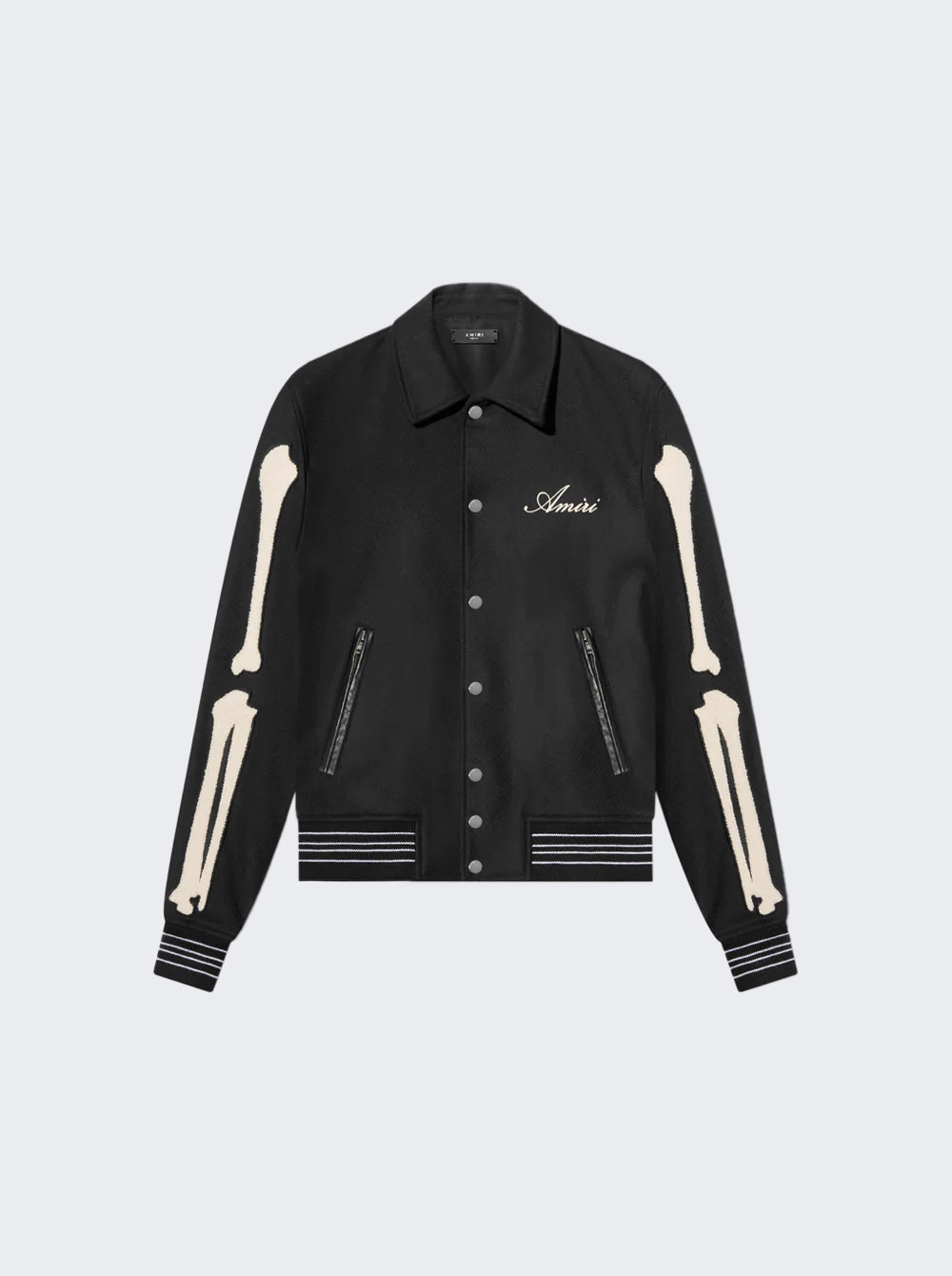 Amiri Bones Varsity Jacket Black