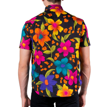 Saint Laurent Yves Collar Shirt In Floral Cotton
