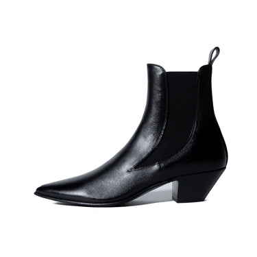 Saint Laurent Ellis Boot In Smooth Leather Noir