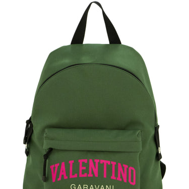 Valentino Garavani University Nylon Backpack Green/Pink