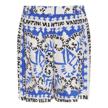 Valentino Mini Bandanna Print Shorts Blue/Ivory/Navy